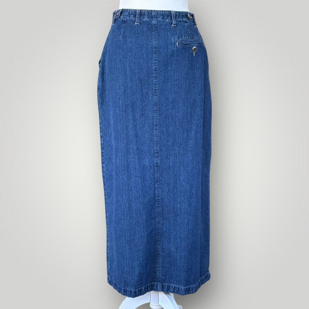 High Sierra Denim Maxi Skirt Blue Size 10 - Picture 2 of 10